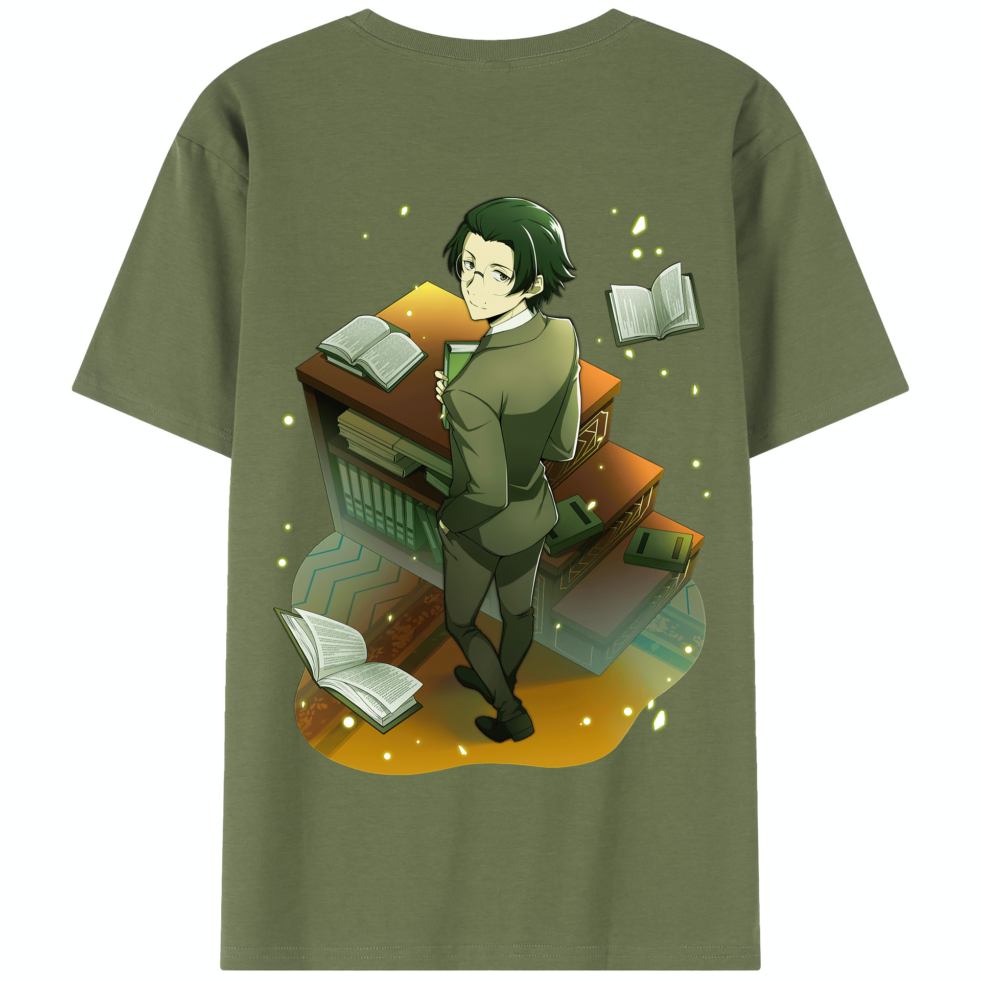 （画像用） 文豪ストレイドッグス Bungo Stray Dogs 綿100％半袖Tシャツ（背面プリント）